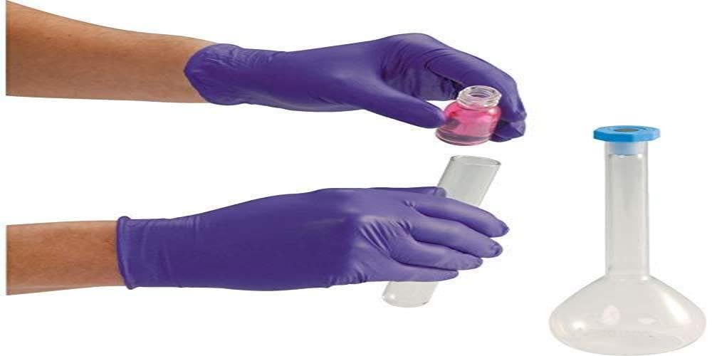 Bodyguards Polyco MFNP100/01 Finite P Indigo AF Nitrile Disposable Gloves, Small/7, Indigo