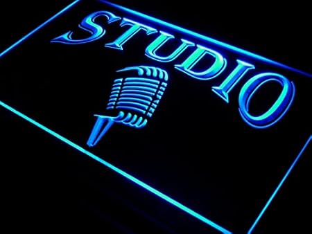 ADV PRO i587-b Studio On The Air Microphone Bar Neon Light Sign Barlicht Neonlicht Lichtwerbung