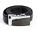 Platinum Hanger Mens Genuine Leather Dress Belt - Automatic Sliding Buckle Ratchet Adjustable Track Belt