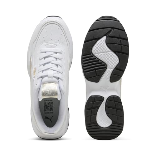 Cilia Mode Metallic Whisper, Zapatillas de Deporte para Mujer, Blanco Dorado Negro, 39 EU, Blanco Oro Negro, 39 EU