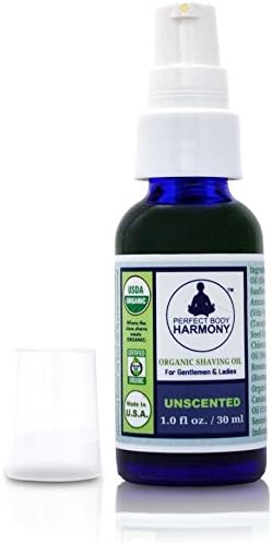 Organic Unscented Shaving Oil; Certified Organic Botanical Ingredients; Vitamin E; Softest Legs Ever for Ladies; Soft Face for Gents; Smooth, Close Shave for Both; Use Alone or w/Org. Shave Soap;1 oz