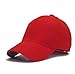 Blank Kids Youth Baseball Adjustable Velcro Hat - Red