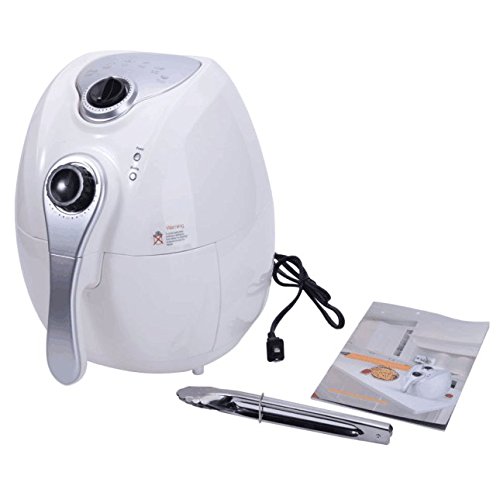 Click Here to See More Images Electric Air Fryer with Adjustable Temperature & Time White 1500W Smart 1500W Smart Multifunctional Air Fryer