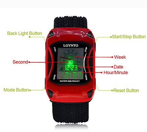 6 Watches+Waterproof+Wristwatches+Flashing+Children