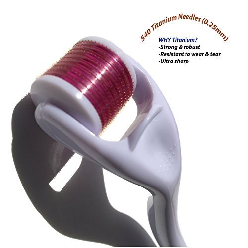 The adelie 540-titanium skin care derma roller (0.25 mm…