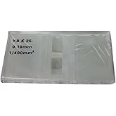 Microscope Kit 10 Piece Blood Cell Count Plate Glass Microscope Slide with Grid Counting Chambers fit for Hemocytometer Microscope Lens Adapters
