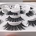 OuYteu Gideon False Eyelashes 3D Lashes Pack, Fur Long Lashes Reusable Soft Fake Eyelashes 7 Pairs