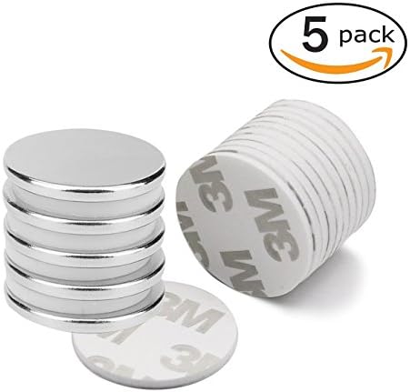 Neodymium Magnets, Strong Rare Earth Magnets with Double-sided Adhesive. Fridge, DIY, Building, Craft and Office Adhesive Magnets