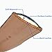 Leather Watch Band with Rose Gold Watch Buckle - Choices of Color & Width (18mm,20mm or 22mm) Genuine Cowhide Interchangeable Strap(20mm,Light Brown)