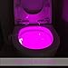 Colorful Sensor Toilet Bowl Night Light, Waterproof Toilet Seat 8 Colors Changing
