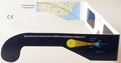 NEW SOLAR ECLIPSE GLASSES ECLIPSE VIEWING GLASSES ECLIPSE SHADES for EYE PROTECTION ISO 12312-2 Certified SAFE DIRECT SUN VIEWING SUN GLASSES Total Solar Eclipse 2017 (6 Pack)