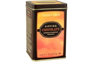 TJ'S Trader Joe's Sipping Chocolate Inspired by European Tradition 9 oz. (Pack of 2)