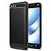 ASUS ZenFone 4 Max (ZC520KL) Case, MoKo Flexible TPU Bumper Slim Fit Case Carbon Fiber Design Lightweight Shockproof Back Cover for ASUS ZenFone 4 Max 5.2 Inch (ZC520KL), BLACK