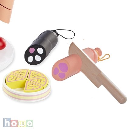 howa Kaufladenzubehör Wurst und Käse aus Holz 4858 – Bild 4