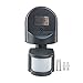 uxcell Motion Sensor Switch AC 110V-240V Outdoor Adjustable Infrared Body Motion PIR Sensor Detector Motion Sensor Light Switch Black