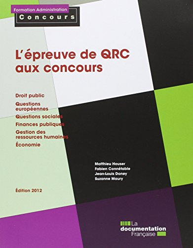 L' épreuve de questions à réponse courte, QRC, aux concours
