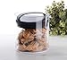 Prepara Evak Fresh Saver Airtight Coffee Bean Storage Canister, Countertop Container for Coffee Beans, Grounds, Tea, and Dry Goods, 7.2 Cup, Black