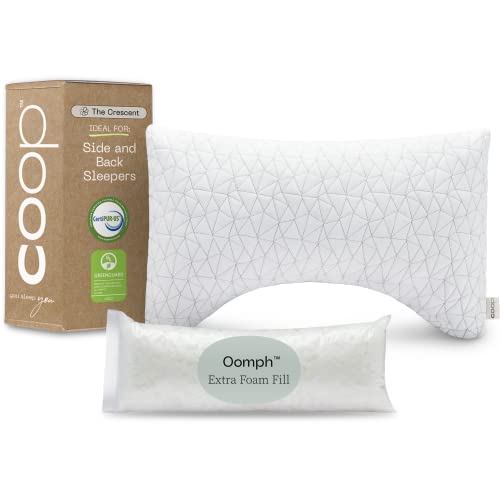 Coop Home Goods Crescent Back and Side Sleeper Pillow Pillow for Neck