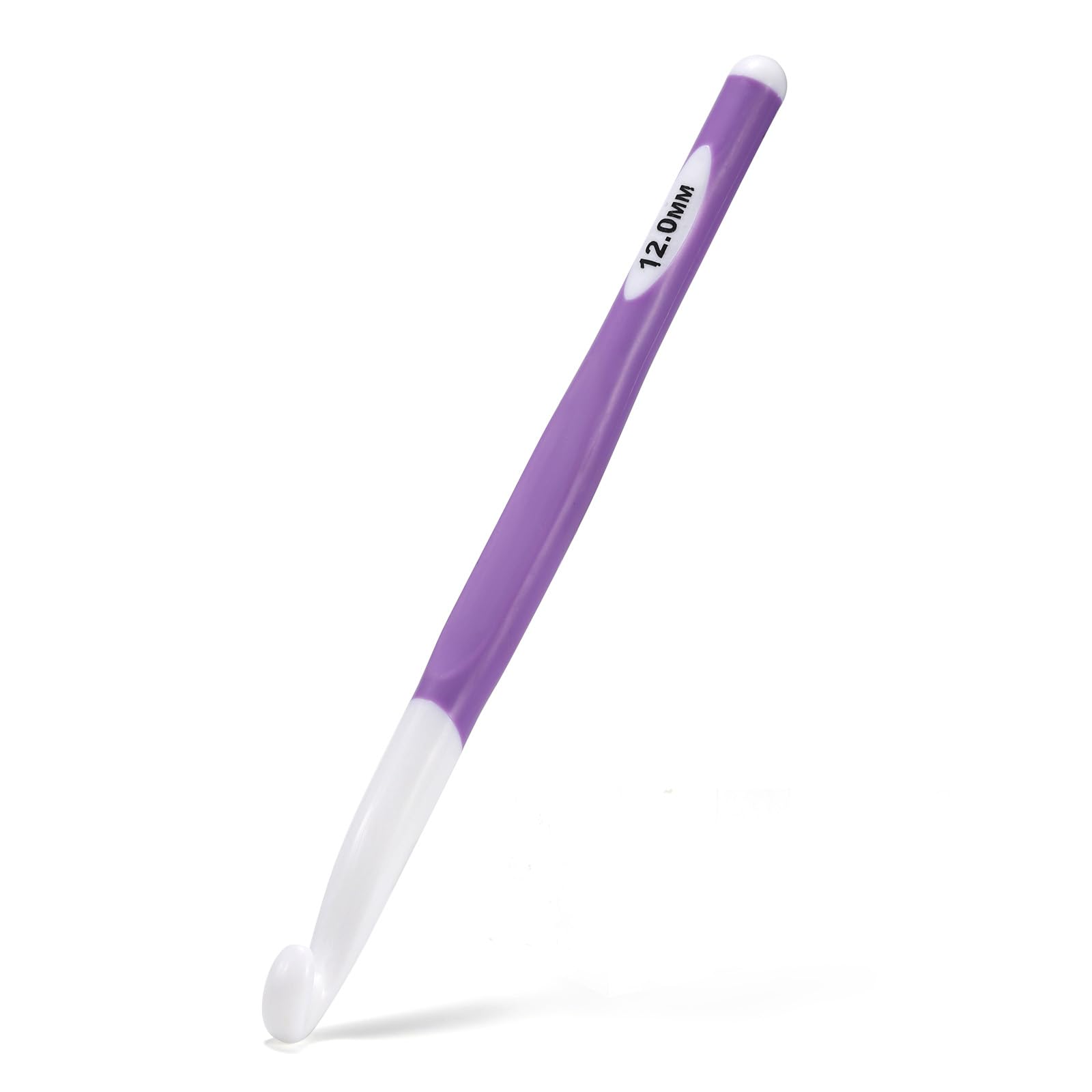 Photo 1 of 12mm Large Crochet Hook,Ergonomic Crochet Needle for Arthritic Hands, Extra Long Rubber Handle Crochet Hooks for Knitting Sweaters, Shawls and Carpets