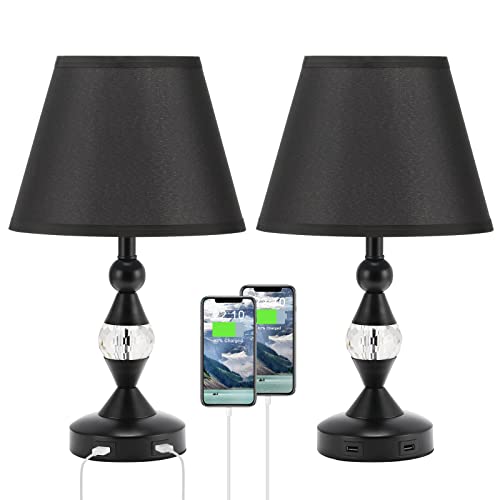 Dicoool Black Touch Bedroom Lamps for Nightstand Set of 2 Pricepulse