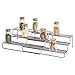 iDesign Classico Expandable Kitchen Spice Rack for Kitchen Pantry, Cabinet, Countertops - 3-Tier, Silver