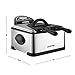 Gourmia GDF450 Compact Electric Deep Fryer 3 Baskets Dual Thermostat & Timer Stainless Steel 4.2 Quart/18 Cups of Oil 4 Lbs. Food Capacity 1700W Anti-Grease Fry Filter with Free E-Recipe Book -110V