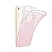 iPhone 7 case, SZJJX SHINY Series [Bling Crystal] Slim TPU Bumper Case for Apple iPhone 7 Shock Absorbing Scratch Resistant Frame THREE LAYER Protection Cover Protector 4.7 inch-Pink