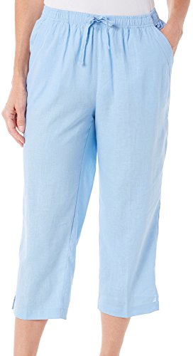 Coral Bay Petite Solid Linen Drawstring 
