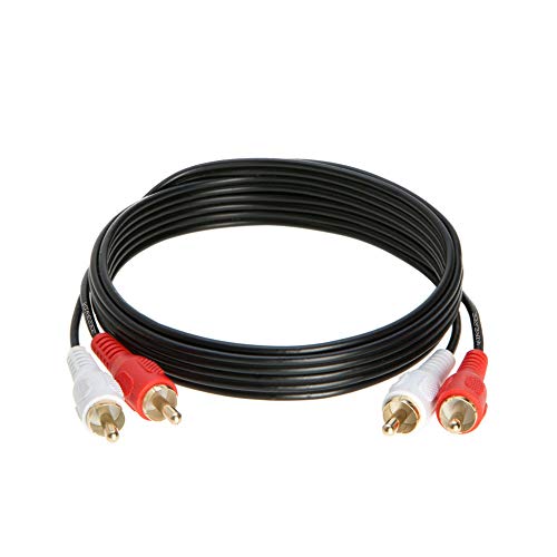 2RCA Male to 2RCA Male Composite Audio Cable, Gold Plated 3ft, 6ft, 10ft, 12ft, 25ft (3FT)