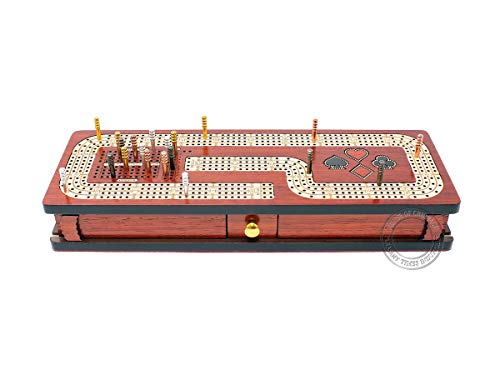 House Of Cribbage Continuous Cribbage Board Box Inlaid In Blood 
