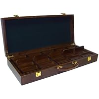 Poker Quality Walnut Wooden 500 Chip Case