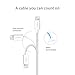 [Apple MFi Certified] Inateck 4ft/ 1.2m Nylon Braided Lightning to USB Cable, Charging Cord with Heat-Resistant Connector for Apple iPhone 7/ 7 Plus/ 6s/ 6s Plus/ iPad - White