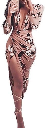 HODOD Women's Sleeveless Floral Print Maxi Party Dresses Plus Size with Pockets
