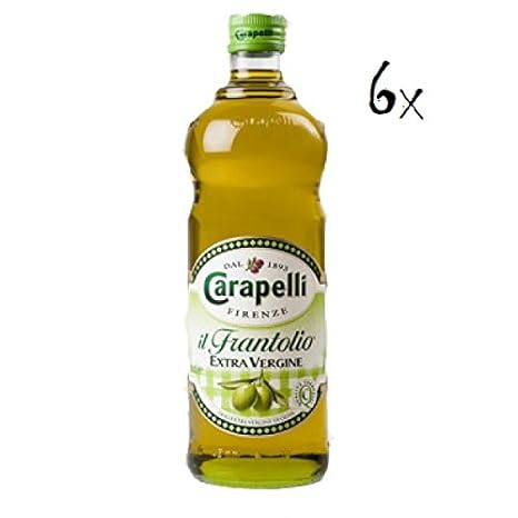 6x Carapelli Il Frantolio Extra Natives Olivenöl 1L olio nativ vergine di oliva