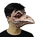 Plague Doctor Latex Mask Lifelike Bird Mask Beak Faux Gothic Retro Costume Props for Halloween