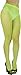 ToBeInStyle Women's Seamless Diamond Net Spandex Nylon Blend Pantyhose - Neon Green - One Size Regular