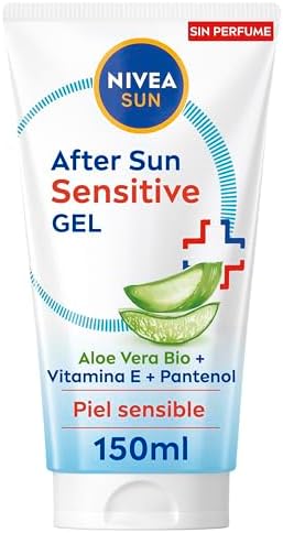 NIVEA SUN After Sun Sensitive Gel-Cream (1 x 175 ml), creme calmante com aloe vera, creme hidratante para pele sensível e com alergia ao sol