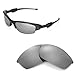 Walleva Replacement Lenses for Oakley Flak Jacket Sunglasses -Multiple Options Available (Titanium Mirror Coated - Polarized)
