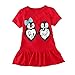 Coralup Little Girls Cotton Casual Dress(18 Months-8 Years)