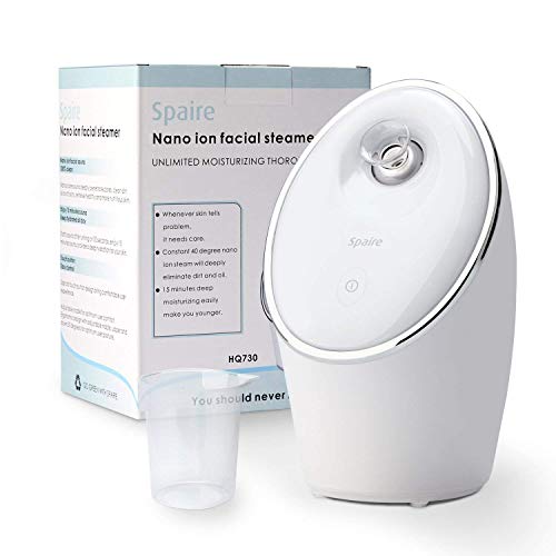 Spaire Facial Steamer Nano Ionic 90ML Face Sauna Spray Hot Mist