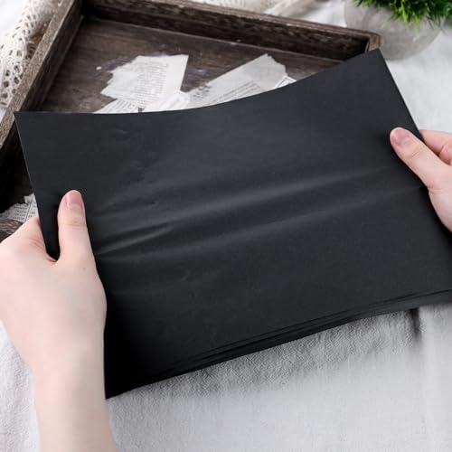 TOXOY 360 Sheets Tissue Paper, Gift Wrapping Paper Black Tissue Paper 11.5 x 8 Inch Craft Tissue Paper for Wedding Birthday DIY Project
