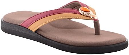 Dia One Orthopedic Sandal Rubber Sole MCP Insole Diabetic Footwear for Women (L-Cozy Diamond Sticker Dia_52_72)