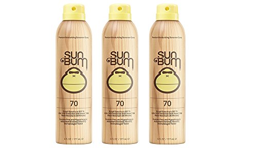 Sun Bum Continuous Spray fDSKe Sunscreen, SPF 70 (3 Pack)
