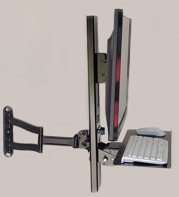 SDS iMount 6.0 Keyboard & Monitor Direct Wall Mount Bracket, Easy