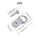 EDCarrying 100 Pack Heavy Duty D Ring Picture Hangers with Screws Single Hole EDC-01