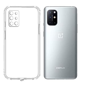 E-COSMOS for One Plus 8T Case Cover Slim Crystal Clear Soft TPU Back Cover (Transparent)