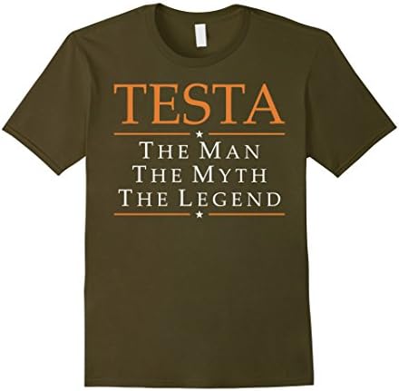 Men's Testa The Man The Myth The Legend Tshirt Small Olive