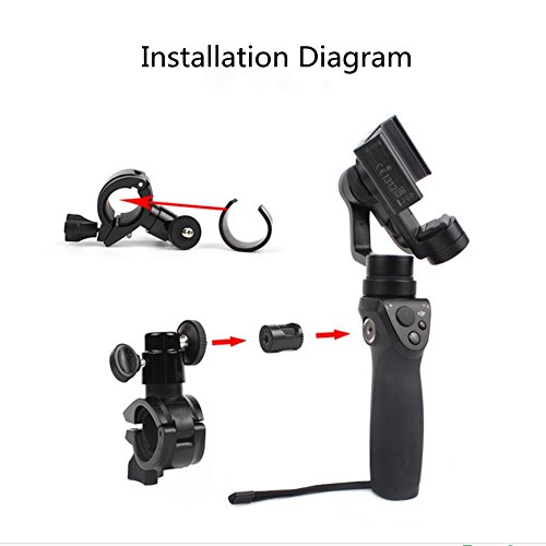 Hooshion Bike Mount Bicycle Gear Bracket Clamp Holder for DJI OSMO/DJI OSMO+/DJI OSMO Mobile - Thumbnail 6