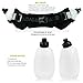 Hydration Belt for Running - Includes Accessories and Two 10-Ounce BPA-Free and Leak-Proof Water Bottles : A Bounce-Free & Lightweight Fuel Gear (Crayola Pink, Medium)