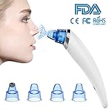 Beautural Blackhead Remover Vacuum Suction Pore Cleanser, FDA Approved USB Rechargeable Electric Beauty Device Acne Treatment Comedones Removal Tool Pimple Extractor Microdermabrasion Exfoliating